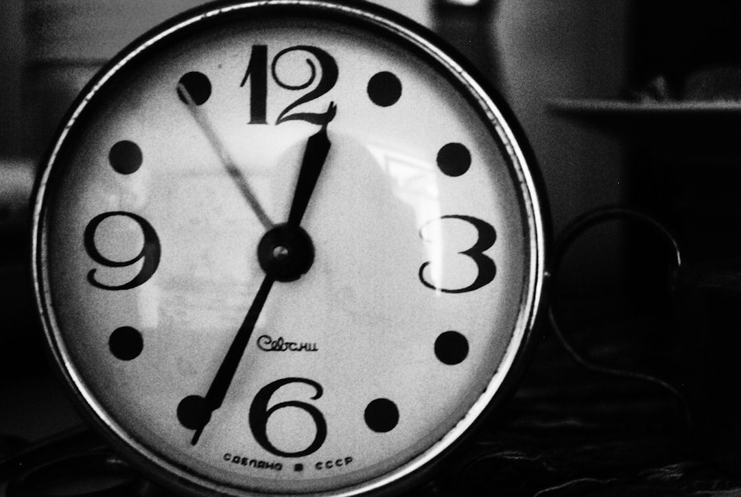Clock showing time management tips